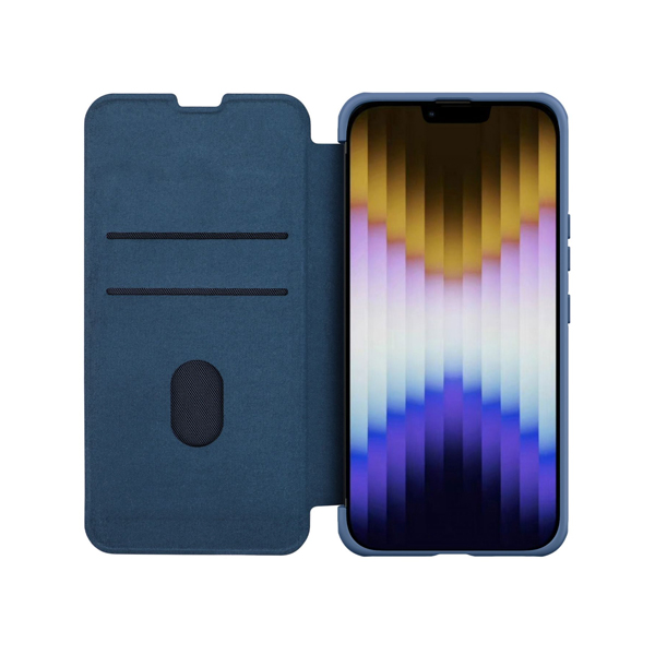 Nillkin чехол для iPhone 14 QIN Pro (Cloth) (синий) 6902048249134