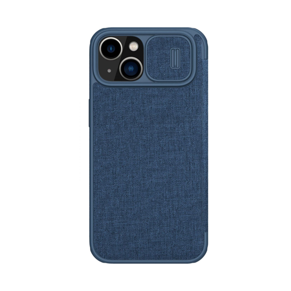Nillkin чехол для iPhone 14 QIN Pro (Cloth) (синий) 6902048249134