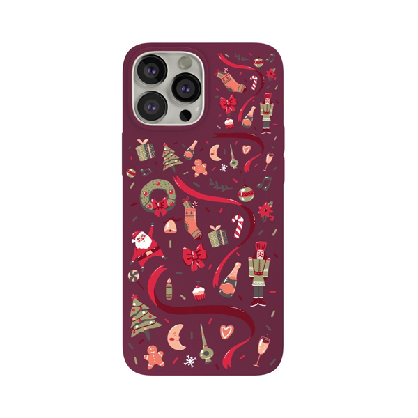 VLP чехол для iPhone 13 Pro Max Winter (темно-красный) vlp-SCA21-67CEMS