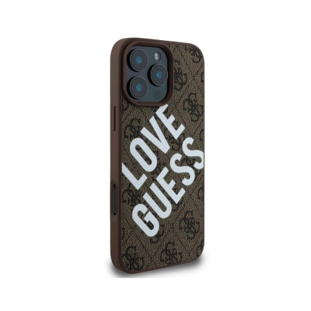 Guess чехол для iPhone 16 Pro Max Love Guess Logo MagSafe (черный) GUHMP16XP4PLGWK