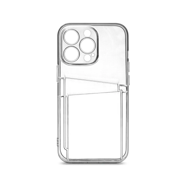 Breaking чехол для iPhone 15 CardCase (прозрачный)