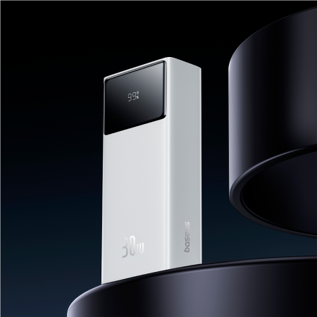 Baseus внешний аккумулятор Star-Lord Digital Display 30W 10000mAh (белый) P10022907213-00