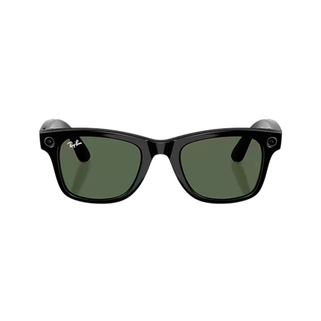 Ray-Ban экшн камера-очки Wayfarer Gen 2 L (Глянцевая черная оправа/Зеленые линзы) (черный) 601/7153