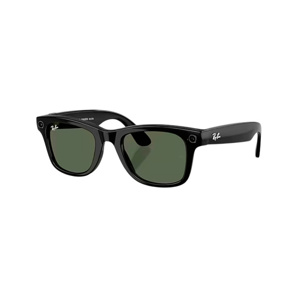 Ray-Ban экшн камера-очки Wayfarer Gen 2 L (Глянцевая черная оправа/Зеленые линзы) (черный) 601/7153
