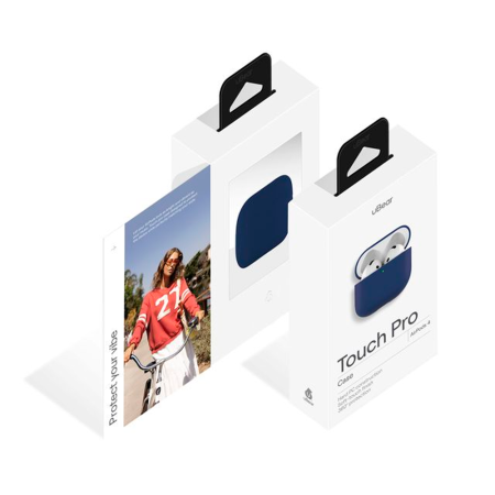 uBear чехол для AirPods 4 Touch Pro (темно-синий) CS492DB15TP-AP4