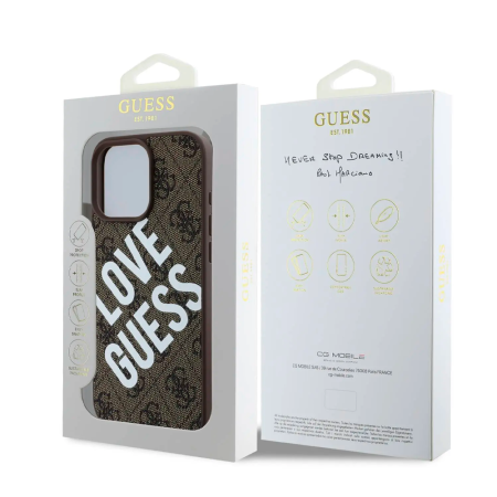 Guess чехол для iPhone 16 Pro Max Love Guess Logo MagSafe (черный) GUHMP16XP4PLGWK