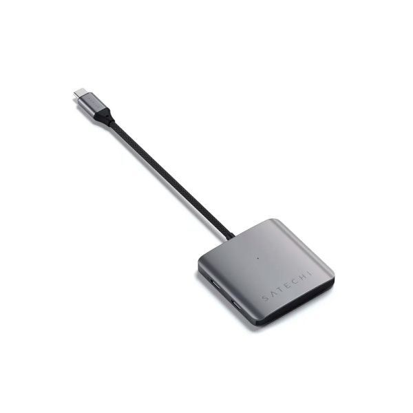 Satechi хаб 4-port USB-C 3.2 Gen 2 (серый) ST-H4CPDM