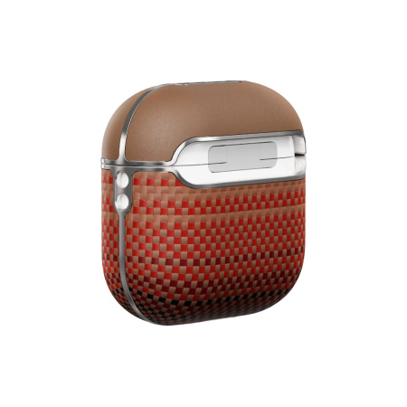 Pitaka чехол для AirPods 4 Aramid Fiber Magnetic Case Sunset (красный)