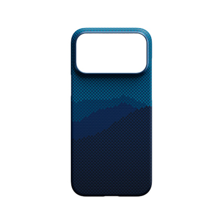 Pitaka чехол для iPhone 17 Pro Max Ultra-Slim Case PitaTap Horizon MagSafe (синий)