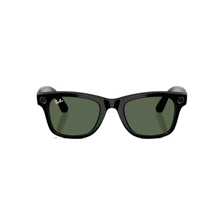 Ray-Ban экшн камера-очки Wayfarer Gen 2 L (Глянцевая черная оправа/Зеленый графит хамелеон) (черный)