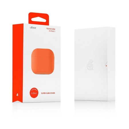 uBear чехол для AirPods 3 cиликоновый (оранжевый) CS64OR04-AP21