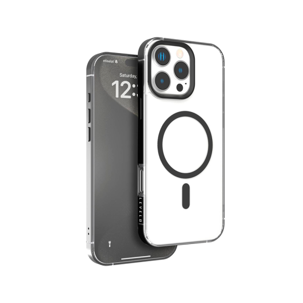 Levelo чехол для iPhone 16 Pro Max Metallo Pro Aluminum Bumper (черный) LVLMABC16PMBK