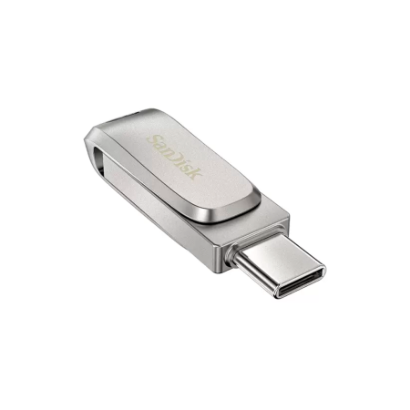 SanDisk флеш накопитель Ultra Dual Drive Luxe Type-C + USB A 64GB (серебристый) SDDDC4-064G-G46