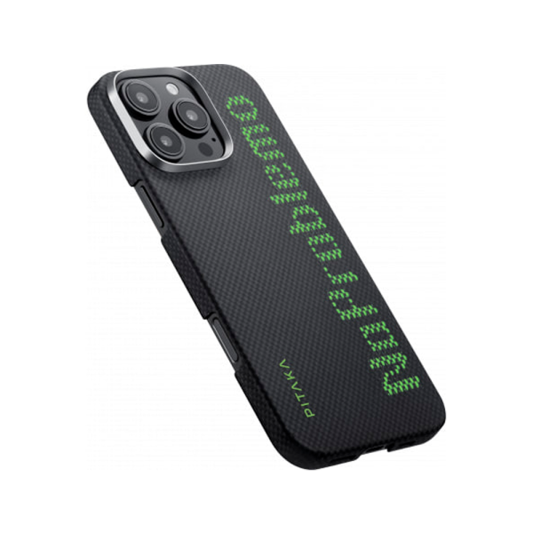 Pitaka чехол для iPhone 16 Pro Max Tactile Woven Case NoProblemo MagSafe (черный) KI1601OP