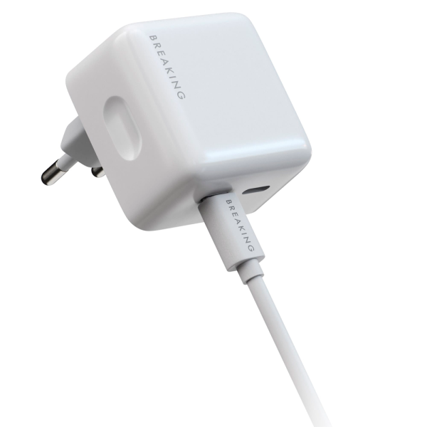Breaking СЗУ WC01 40W 2x Type-C + кабель Type-C (белый)