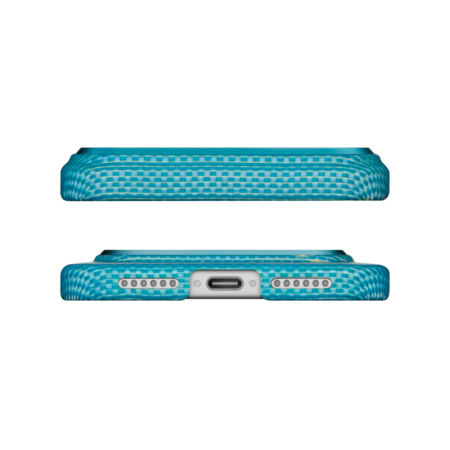 Pitaka чехол для iPhone 17 Pro Max Ultra-Slim Case PitaTap Lucid Blue MagSafe (синий)