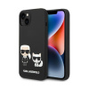 Karl Lagerfeld чехол для iPhone 14 Liquid Silicone Karl & Choupet Magsafe (черный) KLHMP14SSSKCK