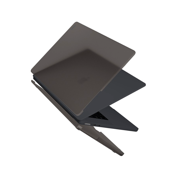 Uniq накладка для MacBook Air 15.3 Husk Pro Claro (темно-прозрачный) MA15(2023)-CLAROMGRY