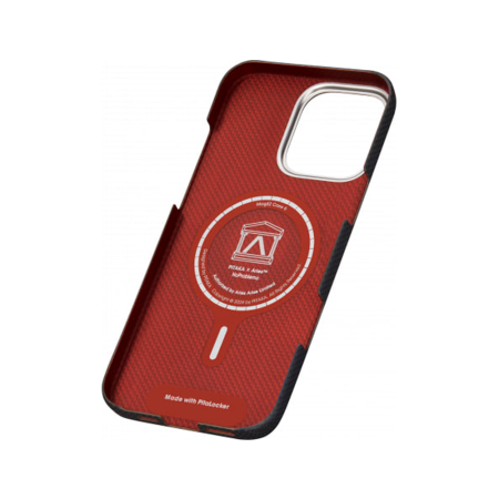 Pitaka чехол для iPhone 16 Pro Max Tactile Woven Case NoProblemo MagSafe (черный) KI1601OP