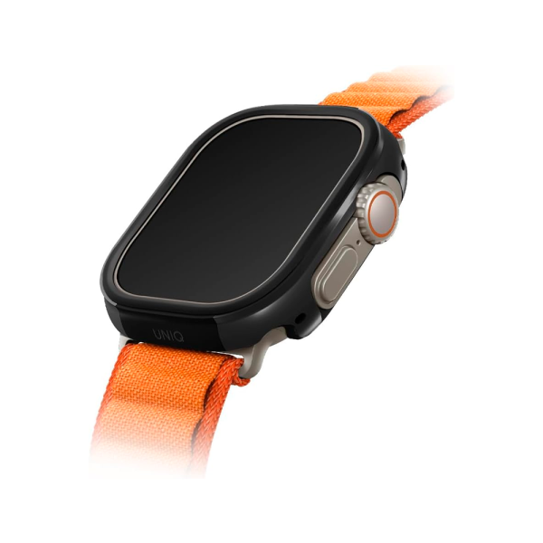 Uniq чехол для Apple Watch 49mm Valencia Aluminium (черный) 49MM-VALBLK