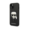 Karl Lagerfeld чехол для iPhone 14 Saffiano Karl's Head (черный) KLHCP14SSAPKHK
