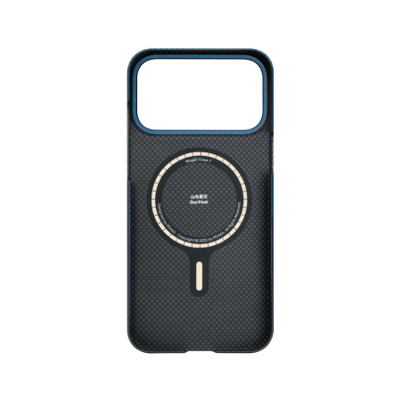 Pitaka чехол для iPhone 17 Pro Max Ultra-Slim Case PitaTap Horizon MagSafe (синий)