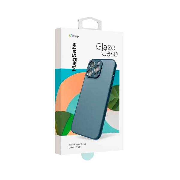 VLP чехол для iPhone 15 Pro Glaze MagSafe (синий) 10511007