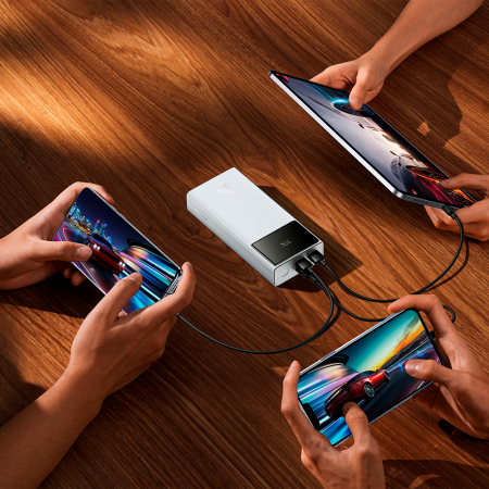 Baseus внешний аккумулятор Star-Lord Digital Display 30W 10000mAh (белый) P10022907213-00