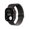 Apple Watch Ultra 3 49mm, черный, Titanium Milanese Loop M черный ремешок