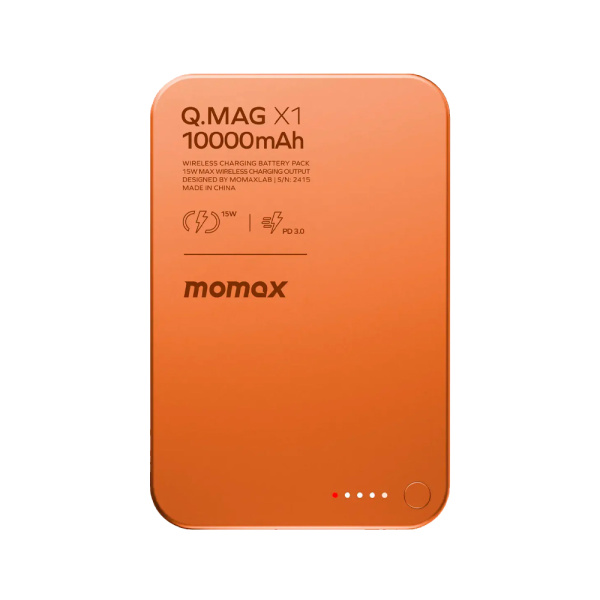 Momax внешний аккумулятор MagSafe Q.Mag X1 10000mAh (оранжевый)
