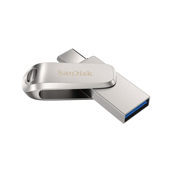 SanDisk флеш накопитель Ultra Dual Drive Luxe Type-C + USB A 1TB (серебристый) SDDDC4-1T00-G46