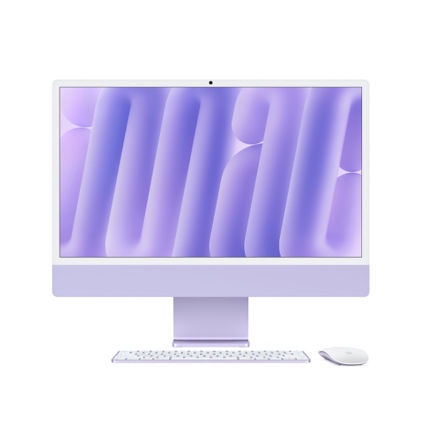Apple iMac 24" 2024 M4 8CPU/8GPU/16GB/256GB SSD (фиолетовый)