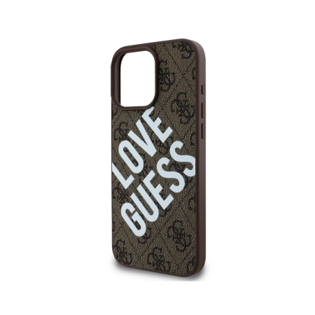 Guess чехол для iPhone 16 Pro Max Love Guess Logo MagSafe (черный) GUHMP16XP4PLGWK