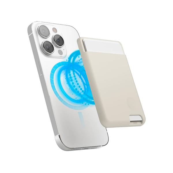 Elago бумажник MagSafe Silicone Card Pocket (серый) EMSSC-POCKET-ST