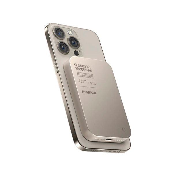 Momax внешний аккумулятор MagSafe Q.Mag X1 10000mAh (бежевый) IP117AE