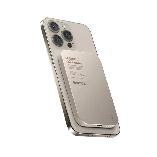 Momax внешний аккумулятор MagSafe Q.Mag X 5000mAh (бежевый) IP116AE