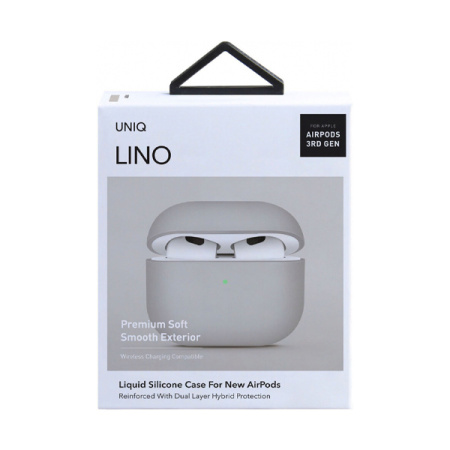 Uniq чехол для AirPods 3 Lino (бежевый) AIRPODS(2021)-LINOIVY