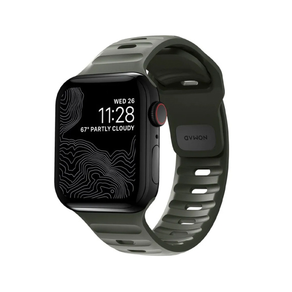 Nomad ремешок Sport Strap (M/L) 46/49 мм (зеленый) NM01132585