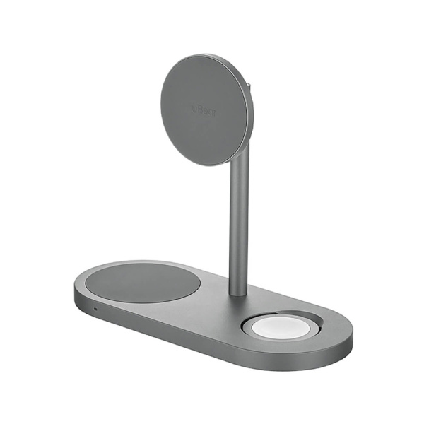 uBear БЗУ Stage Ultra Qi2 3 в 1 (серый) WL20SG31SU-AW