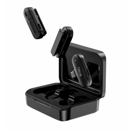 Wiwu петличный микрофон (2 шт.) беспроводной Type-C Wi-WM002 (черный)