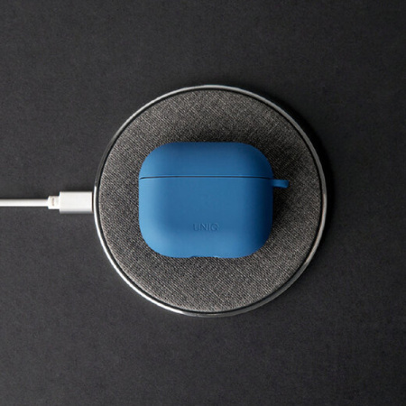 Uniq чехол для AirPods 3 Nexo с карабином + креплениями на уши (синий) AIRPODS(2021)-NEXOBLU