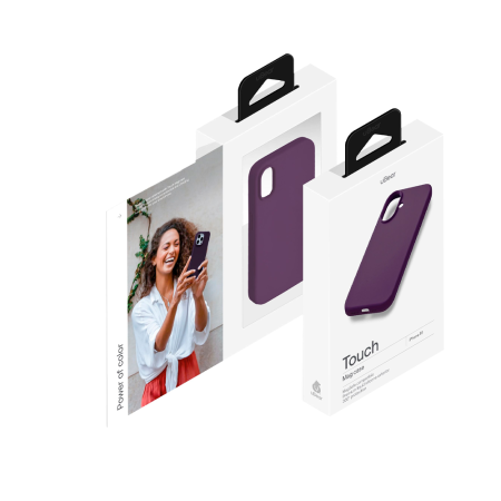 uBear чехол для iPhone 16 Touch Mag Case MagSafe (темно-фиолетовый) CS405DP61TH-I24M