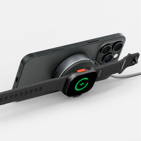 EnergEA БЗУ MagDuo Arc 2 в 1 15W (синий/белый) MAG-DUOARC-BLU