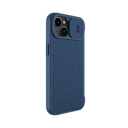 Nillkin чехол для iPhone 14 QIN Pro (Cloth) (синий) 6902048249134