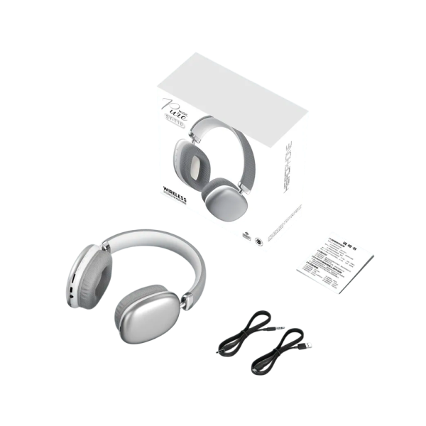 SMWNET наушники беспроводные накладные SY-T10 (серебристый)