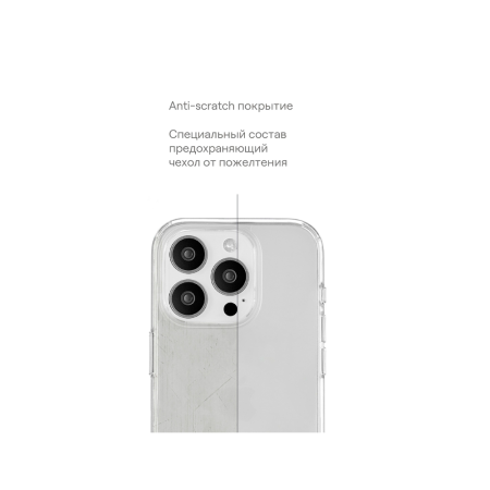uBear чехол для iPhone 15 Pro Max Real Case (прозрачный) CS251TT67PRL-I23