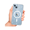 Tech-protect чехол для iPhone 15 Plus Flexair Hybrid MagSafe (прозрачный/блестящий) 9490713936412