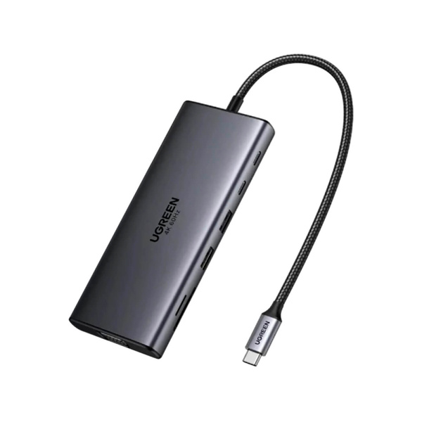 Ugreen хаб 10-port Revodok Pro CM639 (серый) 15534_