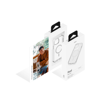 uBear чехол для iPhone 15 Real Mag Case MagSafe (прозрачный) CS252TT61RL-I23M