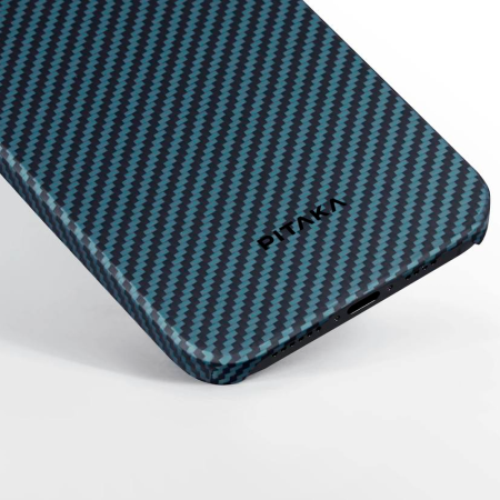 Pitaka чехол для iPhone 15 Pro MagEZ Case 4 1500D MagSafe (черно-синий в полоску) KI1508P